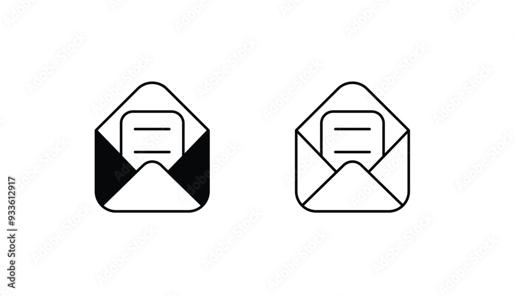 Mail icon design with white background stock illustration Mail icon design with white background stock illustration