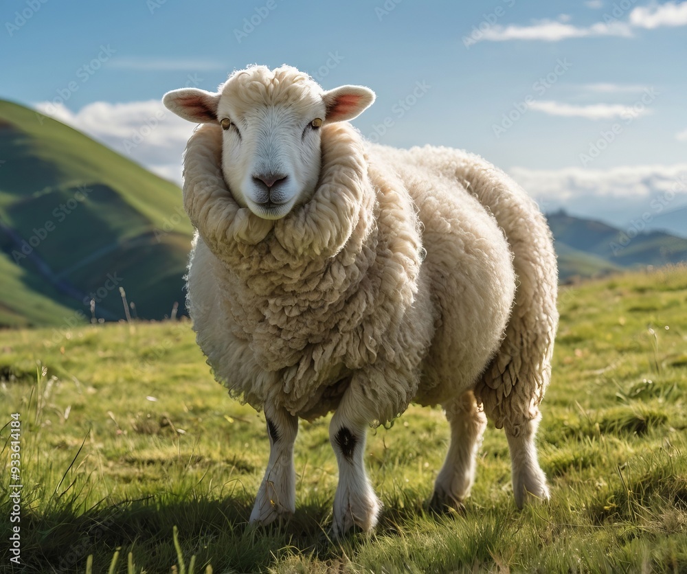 Obraz premium sheep on a meadow