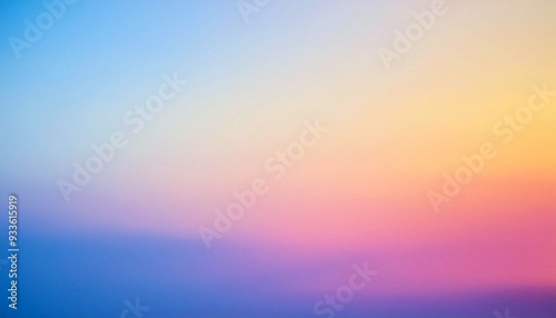 Abstract Blurred Sky Background in Pastel Colors