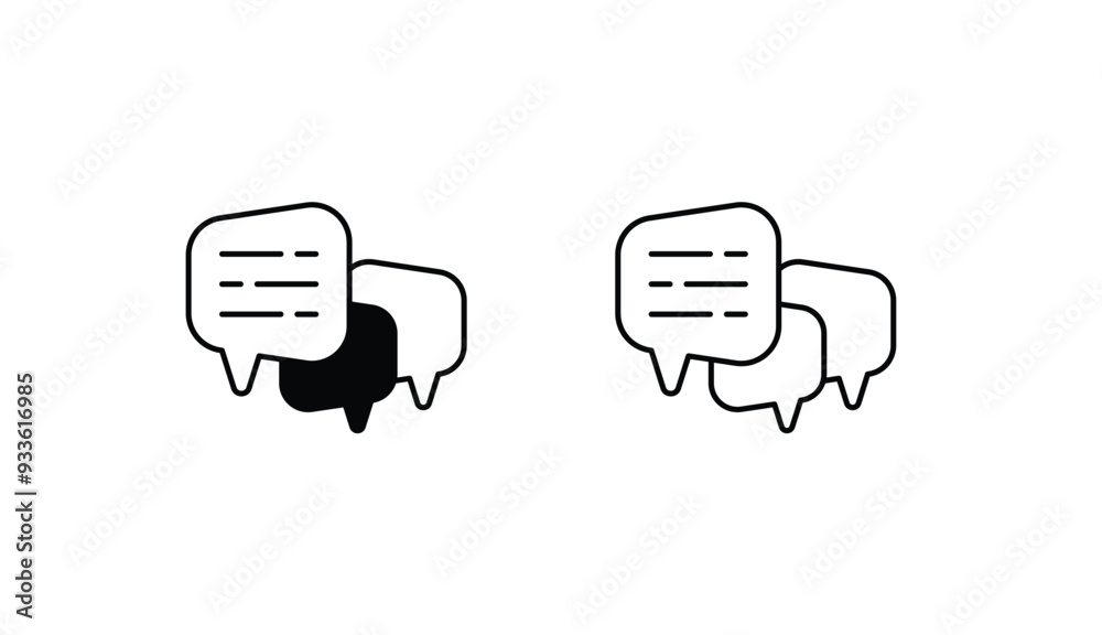 Chat icon design with white background stock illustration Chat icon design with white background stock illustration