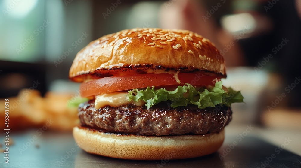 Delicious hamburger Delicious hamburger