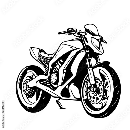 illustration of a motorcycle