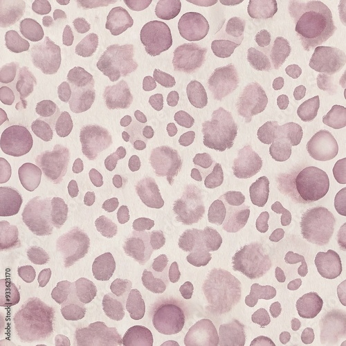 Watercolor Leopard Seamless Pattern