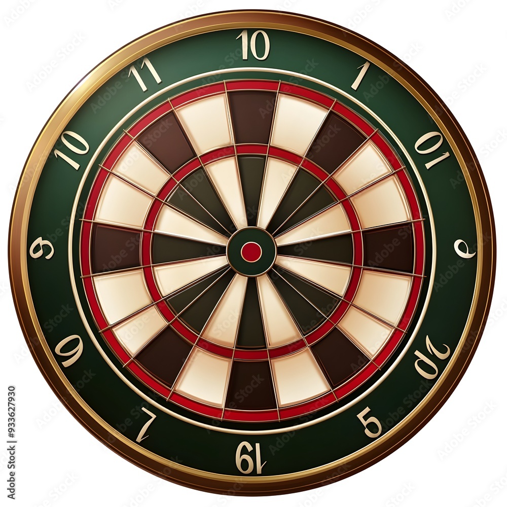 Detailed and accurate of a dartboard isolated on a clean white background This sports equipment graphic can be used for designs icons logos office decor and other visual branding related to darts Detailed and accurate of a dartboard isolated on a clean white background This sports equipment graphic can be used for designs icons logos office decor and other visual branding related to darts