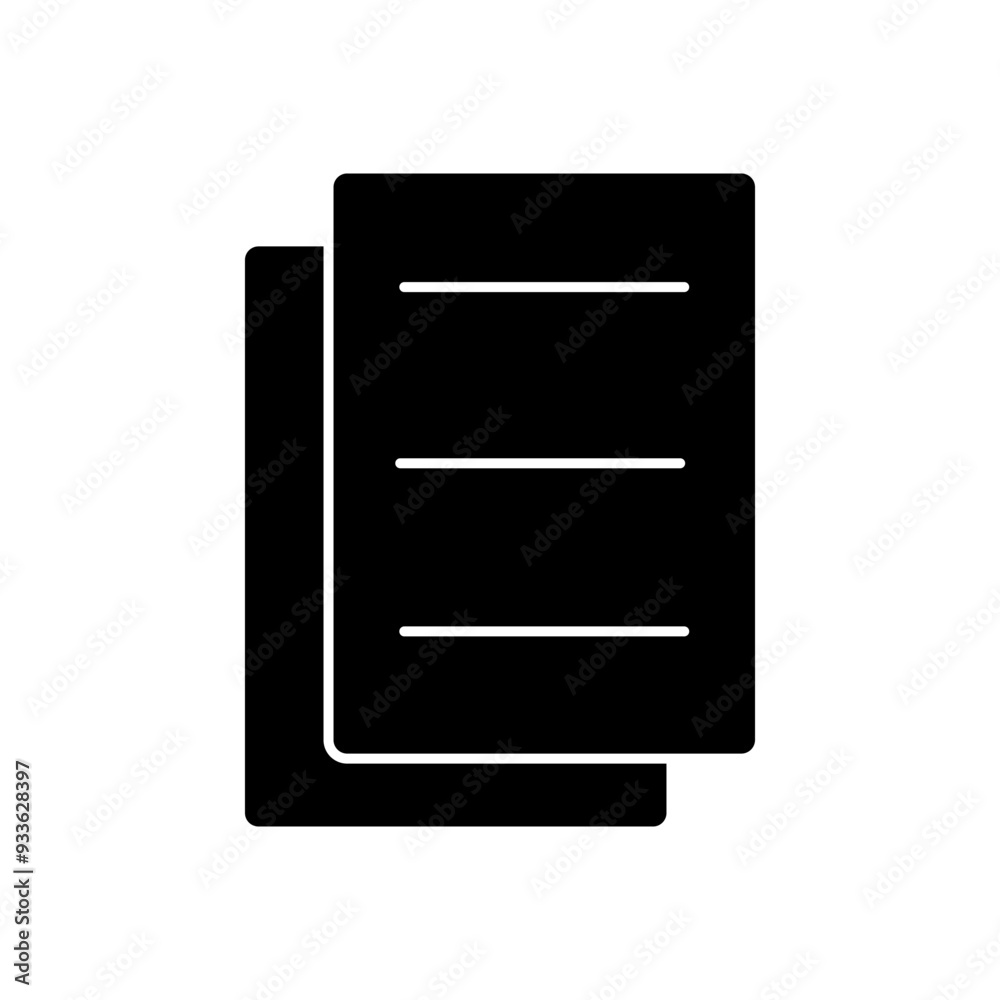 Copy icon vector. Duplicate document icon isolated on white background. Copy icon vector. Duplicate document icon isolated on white background.