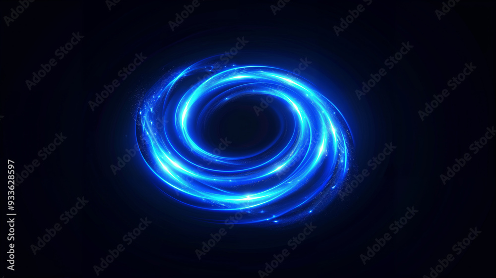Circular energy ring emits powerful force, surrounded by intricate digital elements, creating a futuristic visual representation. Circular energy ring emits powerful force, surrounded by intricate digital elements, creating a futuristic visual representation.