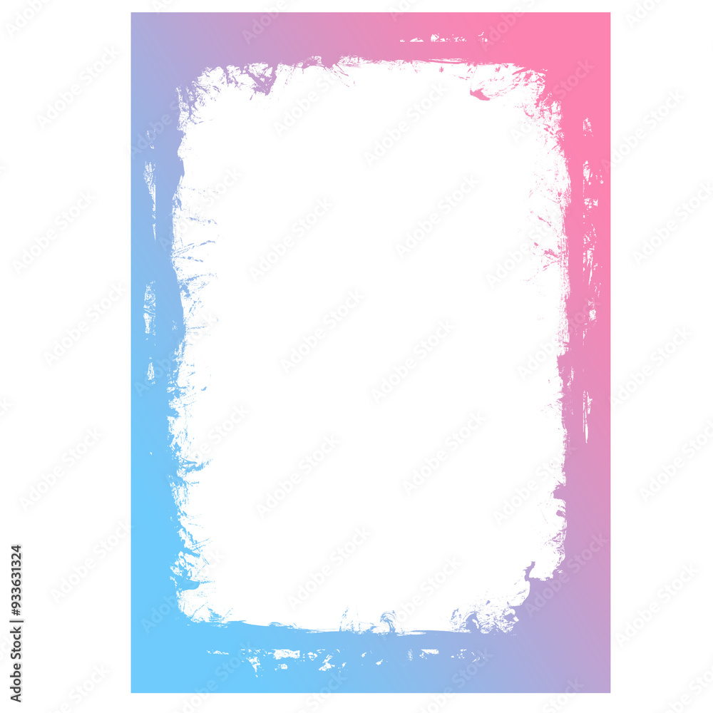 Gradient Grunge Border Frame