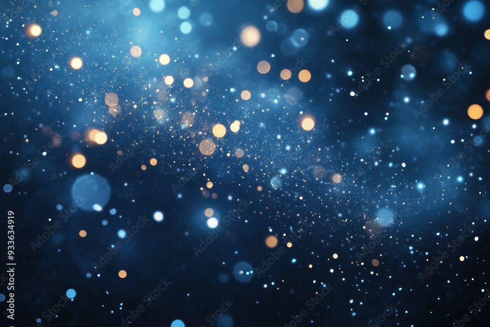 Fireworks trail glow particles explosion, Dark blue black background with generative ai Fireworks trail glow particles explosion, Dark blue black background with generative ai