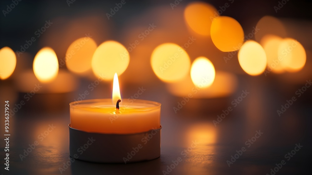 A close up photograph capturing the soft glowing illumination of a candlelight vigil where the flames flicker and cast a serene contemplative atmosphere of peace unity and remembrance A close up photograph capturing the soft glowing illumination of a candlelight vigil where the flames flicker and cast a serene contemplative atmosphere of peace unity and remembrance
