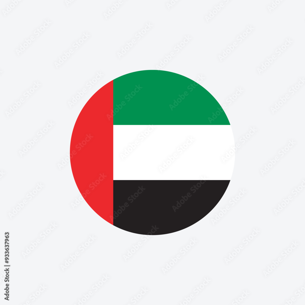 United Arab Emirates Circle Flag United Arab Emirates Circle Flag