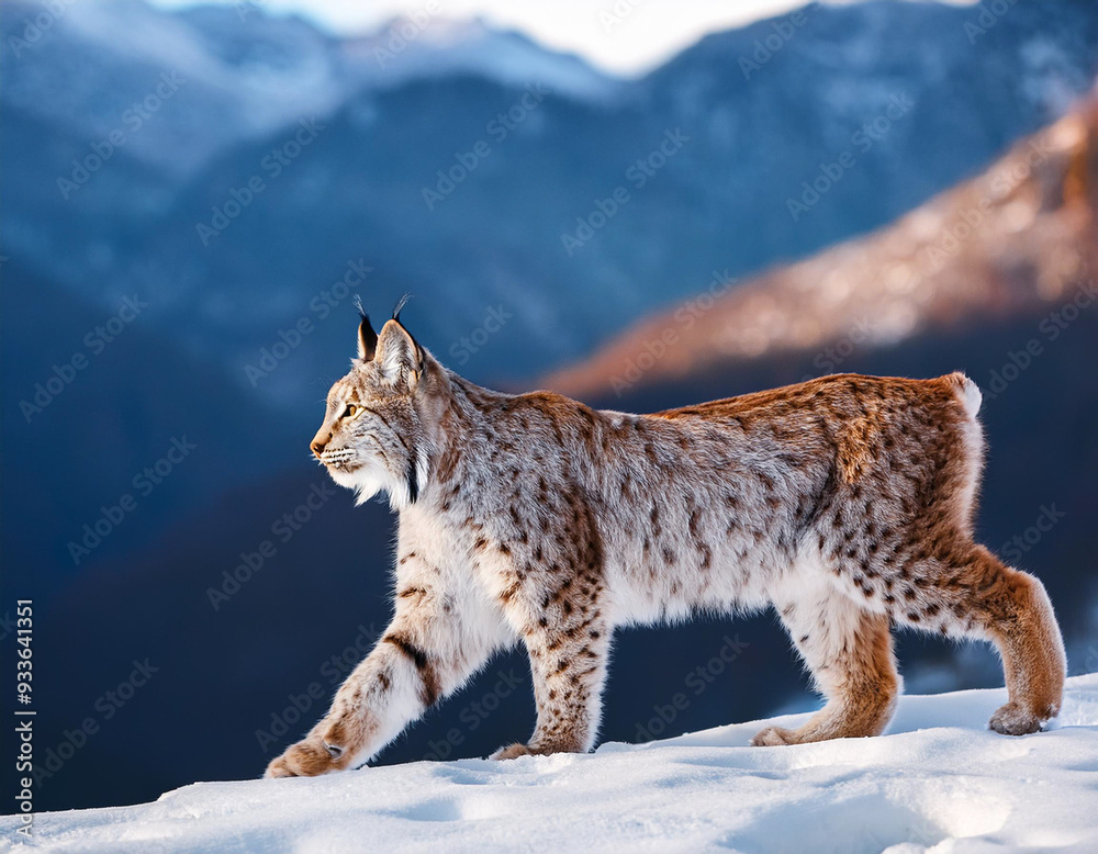 Fototapeta premium Close-up portrait of a lynx