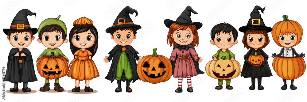 Set of halloween icons for banners, cards, flyers, social media wallpapers isolated on transparent background Set of halloween icons for banners, cards, flyers, social media wallpapers isolated on transparent background