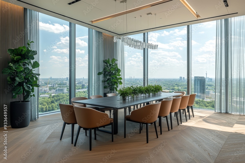This mockup shows an interior living room with a dining room table and chairs, a window, as well as a wall. This mockup shows an interior living room with a dining room table and chairs, a window, as well as a wall.