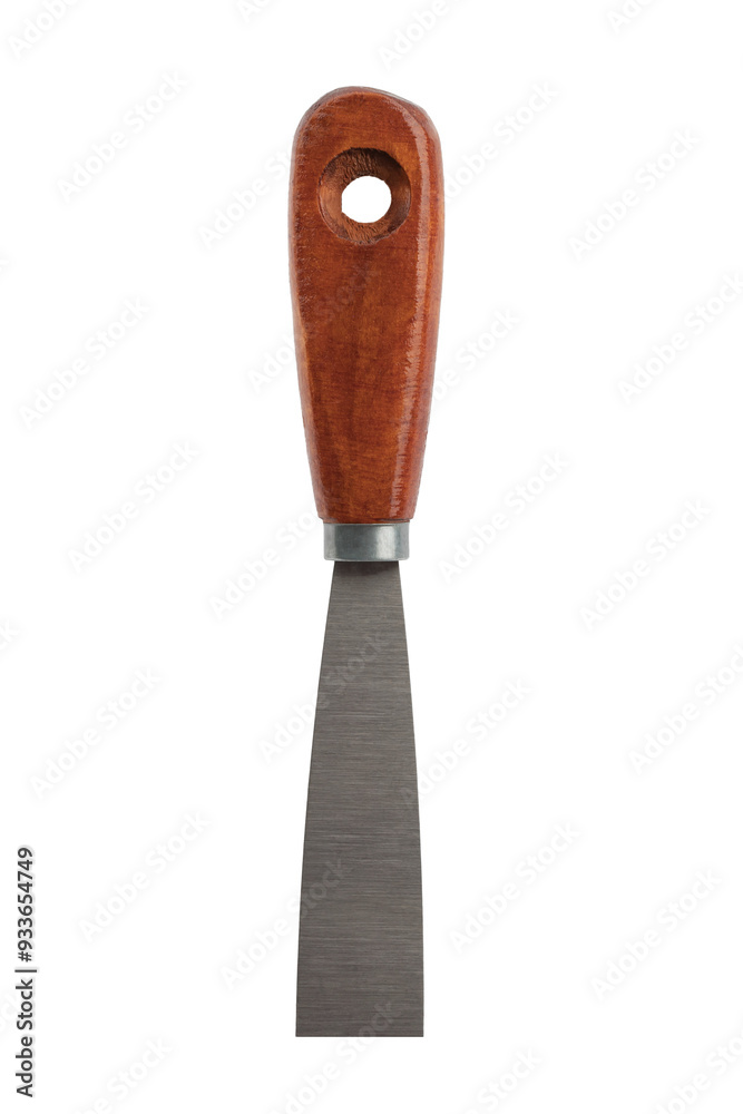 chisel with wooden handle, tool, isolated on a white background chisel with wooden handle, tool, isolated on a white background