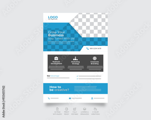 Corporate Business Creative professional Flyer design template