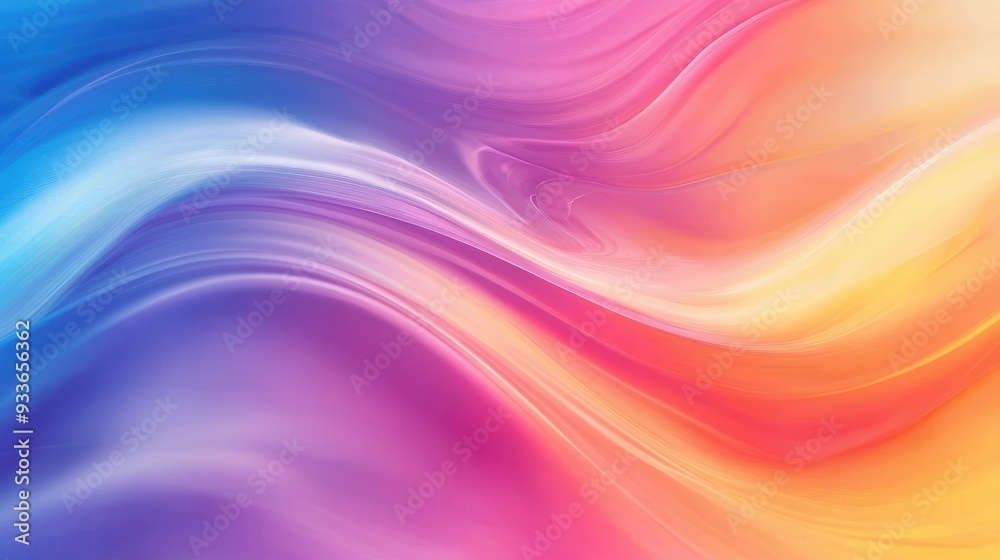 Vibrant abstract waves of color create soothing and dynamic visual experience. blend of blue, pink, and yellow evokes sense of calm and creativity. Vibrant abstract waves of color create soothing and dynamic visual experience. blend of blue, pink, and yellow evokes sense of calm and creativity.