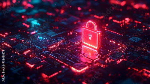 Cyber Wallet with Encrypted Data and Neon Privacy Lock:Advanced Security Technology