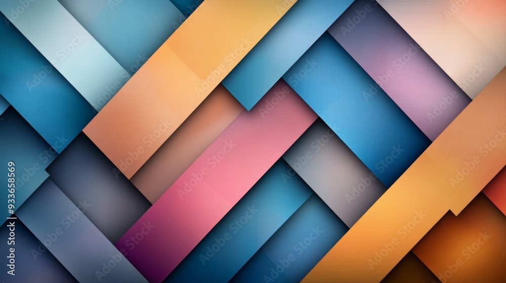 A vibrant abstract background featuring layered geometric shapes in various shades of blue, orange, and pink for creative projects. A vibrant abstract background featuring layered geometric shapes in various shades of blue, orange, and pink for creative projects.