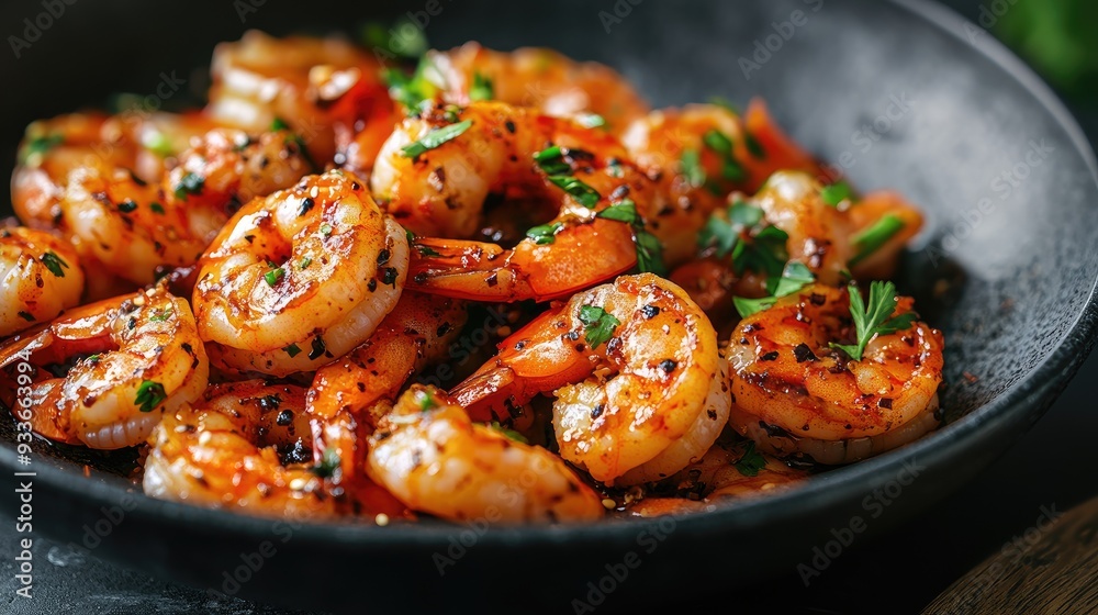 stir-fried shrimp with high saturation stir-fried shrimp with high saturation