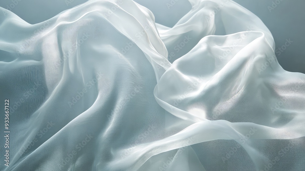 A delicate, translucent fabric draped softly over a serene background, creating a sense of ethereal transparency and lightness. A delicate, translucent fabric draped softly over a serene background, creating a sense of ethereal transparency and lightness.