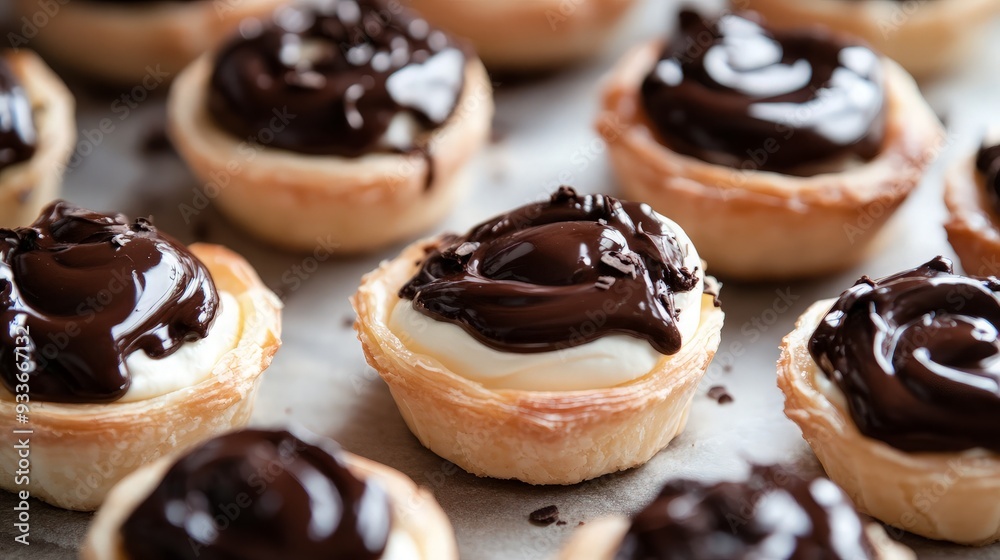 Chocolate-Covered Cream Tarts Chocolate-Covered Cream Tarts
