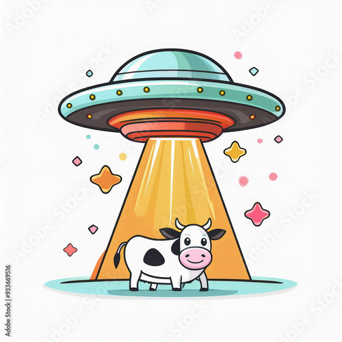 UFO Abduction of a Cow photo