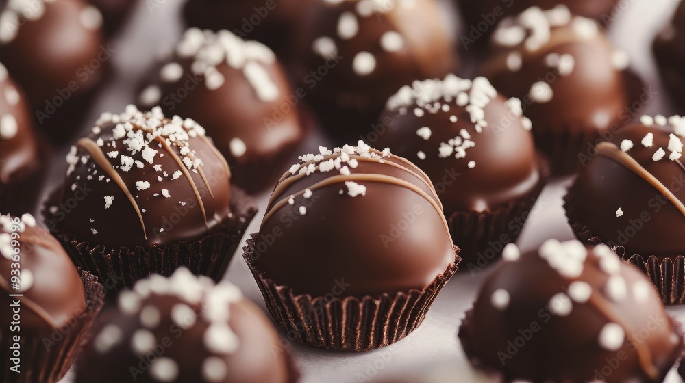 Close Up of Chocolate Truffles Close Up of Chocolate Truffles