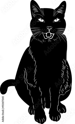 cute cat silhuette