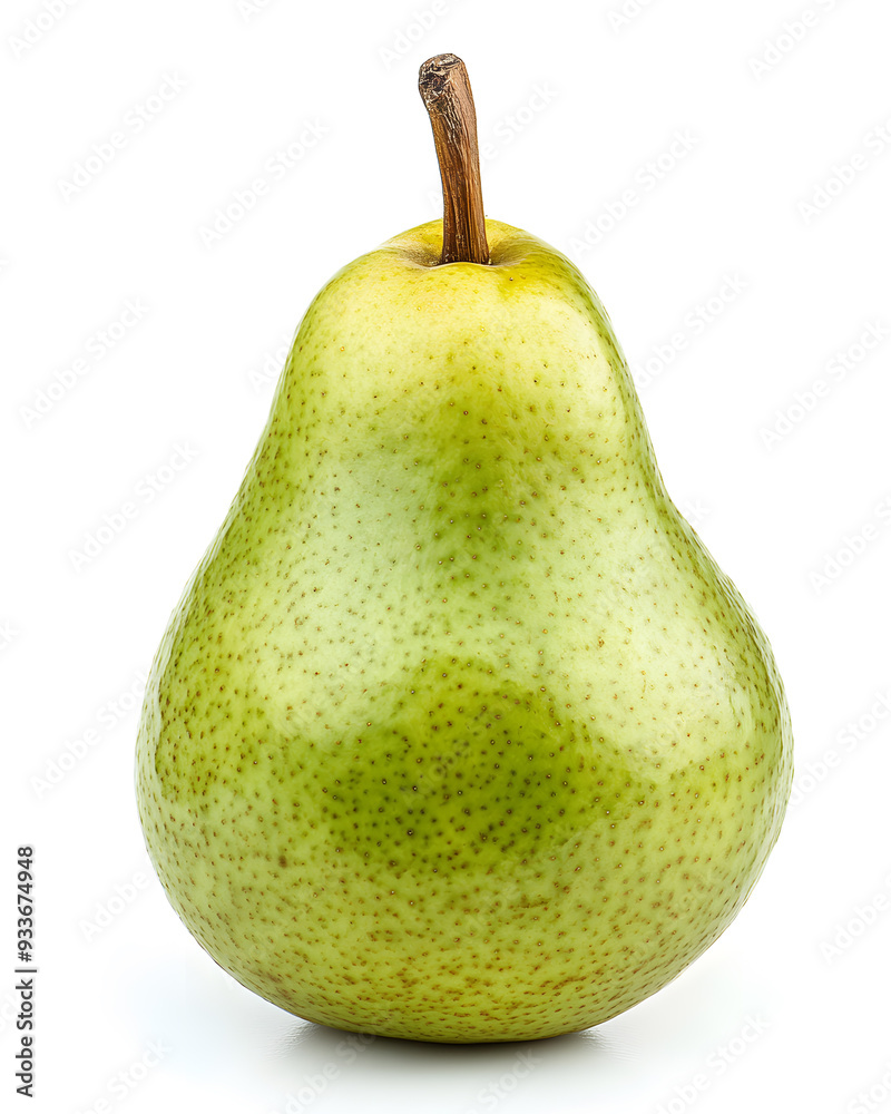 Green pear isolated on white background Green pear isolated on white background