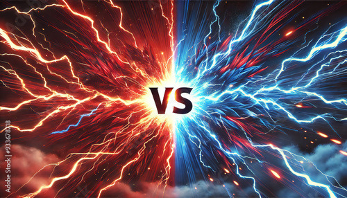 バトル背景. バーサス背景. Battle background. Versus background. AI generated.