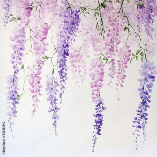 Viscous lavender pink cascading down, set against a pristine white backdrop