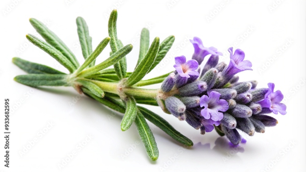Naklejka premium Lavender flowers isolated on white background