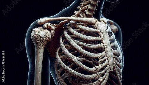 Obraz na płótnie collarbone skeleton