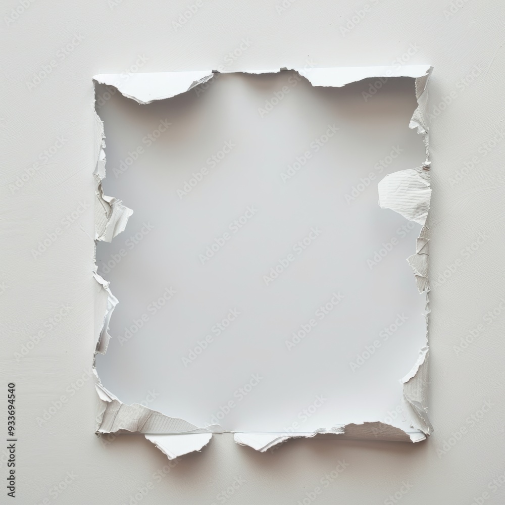 Torn paper frame Torn paper frame