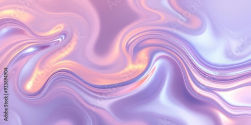 Iridescent Liquid Swirls in Calming Hues