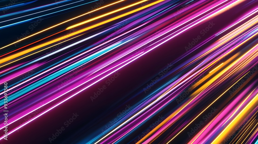 Abstract background with vibrant neon lines. Abstract background with vibrant neon lines.
