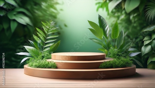 Living Plant Podium- A podium designed with live plants growing around it or even from within it, symbolizing growth and sustainability, eco-themed events, wellness talks, or green design exhibitions