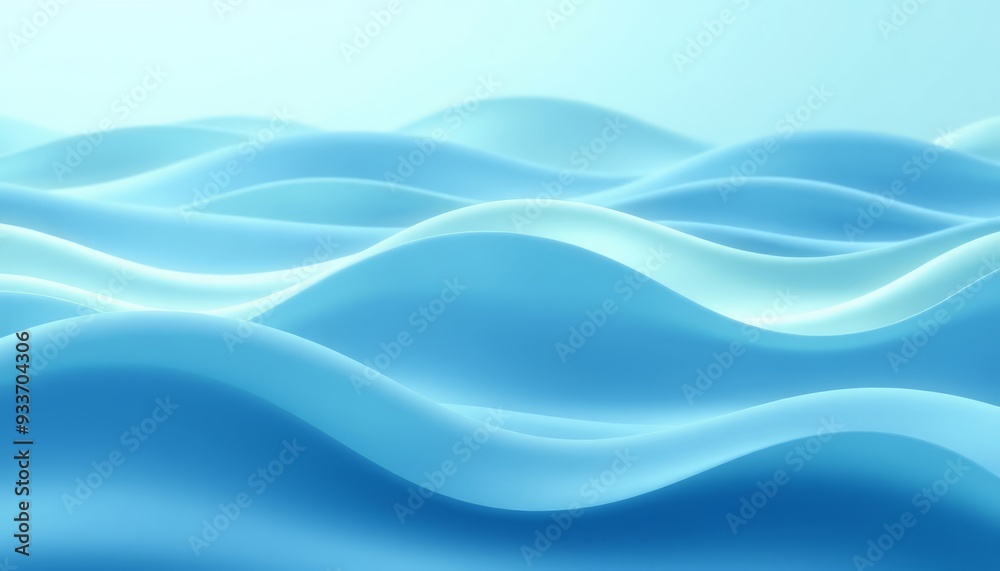 Fototapeta premium Serene Undulating Curves in Calming Hues