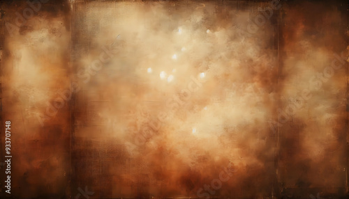 Old canvas background with textured pattern with brown tones and slight spots and wrinkles