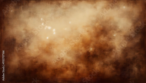 Old canvas background with textured pattern with brown tones and slight spots and wrinkles