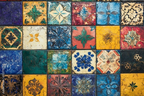 Wallpaper Mural Top view colorful traditional and modern gift boxes background. New Year concept. Torontodigital.ca