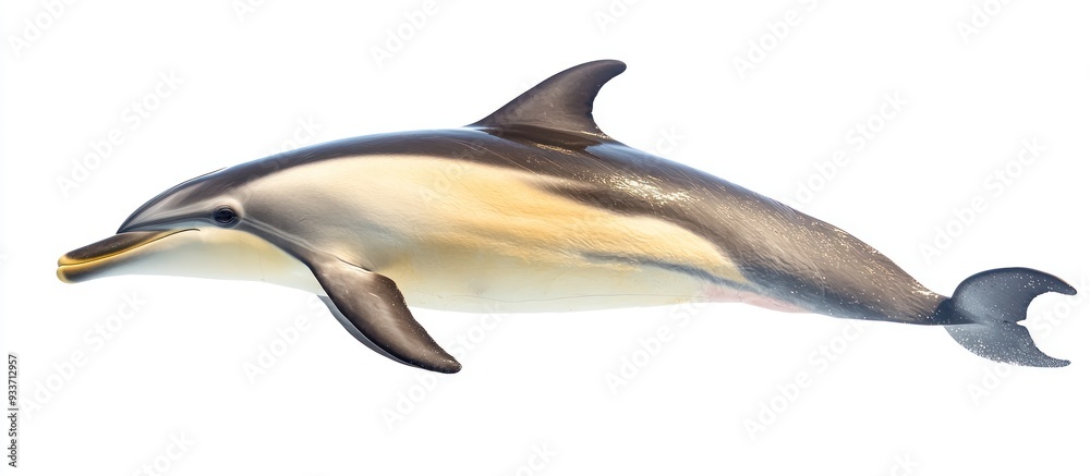 A Side View of a Striped Dolphin A Side View of a Striped Dolphin