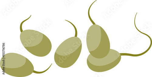 Illustration of green sprouts, symbolizing growth, health, and new beginnings.