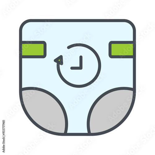 Diaper Duty Vector Icon
