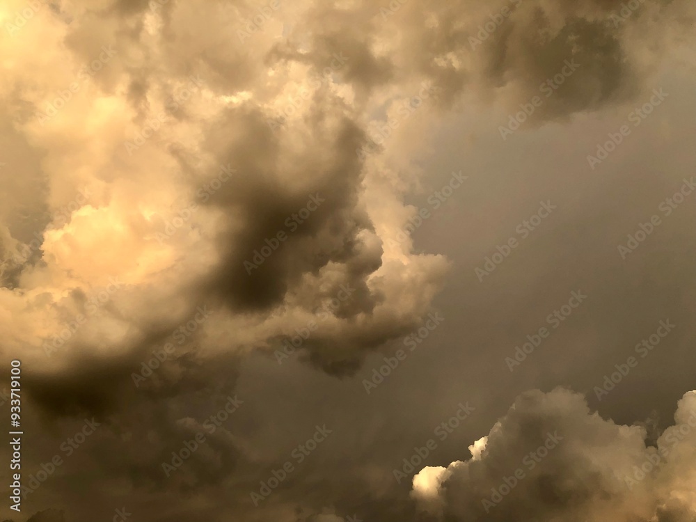 Dark sky and dramatic black cloud before rain.A tropical cyclone is a rapidly rotating storm system characterized by a low-pressure center, a closed low-level atmospheric circulation, strong winds. Dark sky and dramatic black cloud before rain.A tropical cyclone is a rapidly rotating storm system characterized by a low-pressure center, a closed low-level atmospheric circulation, strong winds.