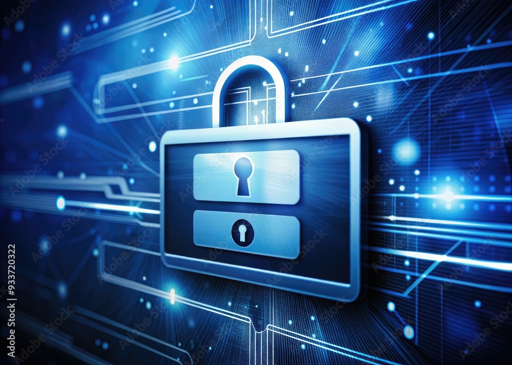 Secure login screen with key lock icon on virtual interface, symbolizing protection of personal information from cyber threats, virus, and unauthorized access. Secure login screen with key lock icon on virtual interface, symbolizing protection of personal information from cyber threats, virus, and unauthorized access.