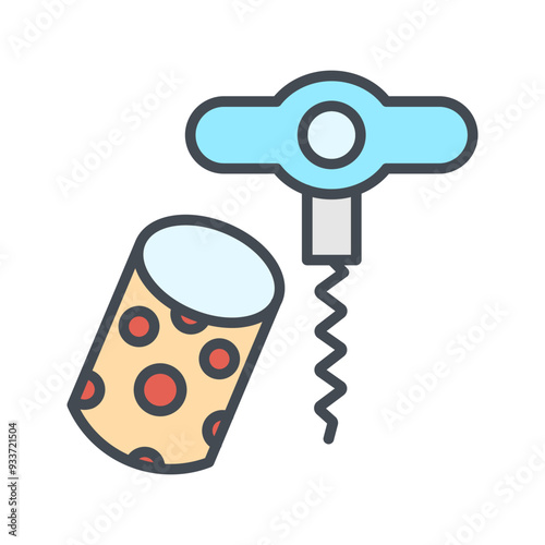 Wine Cork Vector Icon