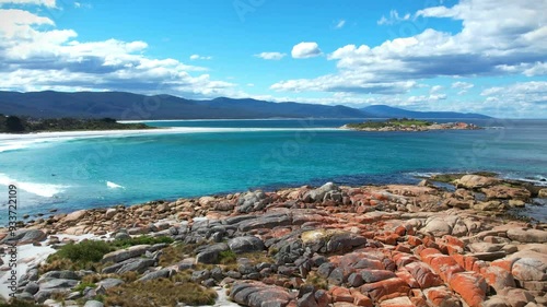 Tasmanian coast view from above. Amazing Australia.