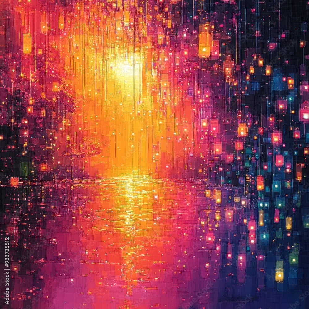 Fototapeta premium Infinite Patterns: The Art of Generative Abstraction