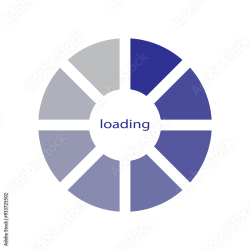 loading icon vector. Bar progres for web design. interface app.